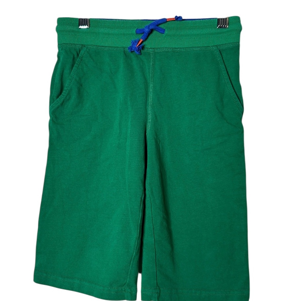 Boden Green Shorts with Blue Waistband